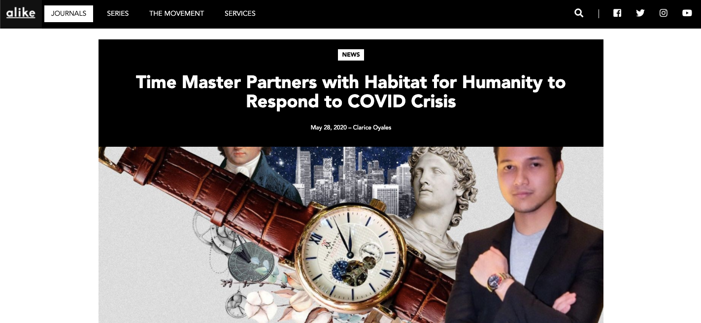 Time Master Partners with Habitat for Humanity to Respond to COVID Crisis - Alike